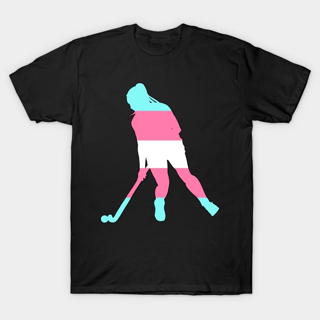Field Hockey: Transgender Pride T-Shirt by ziafrazier